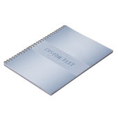 Elegant Editable Monogram Script Writing | Blau Notizblock (Linke Seite)