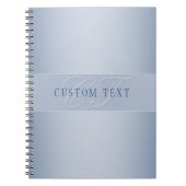 Elegant Editable Monogram Script Writing | Blau Notizblock (Vorderseite)