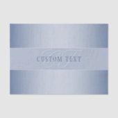 Elegant Editable Monogram Script Writing | Blau Seidenpapier (Vorderseite)