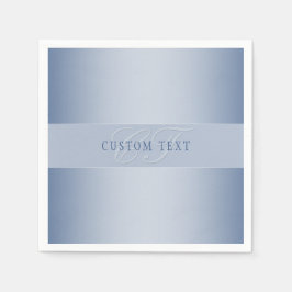 Elegant Editable Monogram Script Writing | Blau Serviette