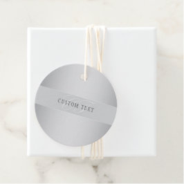 Elegant Editable Monogram Script Writing | Grau Geschenkanhänger
