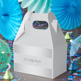 Elegant Editable Monogram Script Writing | Grau Geschenkschachtel