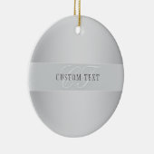 Elegant Editable Monogram Script Writing | Grau Keramik Ornament (Rechts)