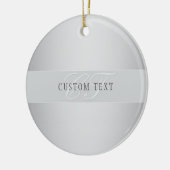 Elegant Editable Monogram Script Writing | Grau Keramik Ornament (Links)