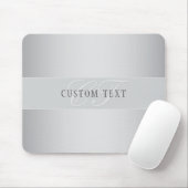 Elegant Editable Monogram Script Writing | Grau Mousepad (Mit Mouse)