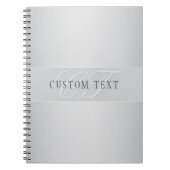 Elegant Editable Monogram Script Writing | Grau Notizblock (Vorderseite)