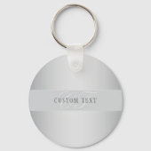 Elegant Editable Monogram Script Writing | Grau Schlüsselanhänger (Vorderseite)