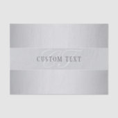 Elegant Editable Monogram Script Writing | Grau Seidenpapier (Vorderseite)