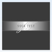 Elegant Editable Monogram Script Writing | Schwarz Aufkleber