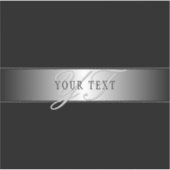 Elegant Editable Monogram Script Writing | Schwarz Aufkleber (Vorderseite)