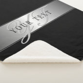 Elegant Editable Monogram Script Writing | Schwarz Sherpadecke (3/4)