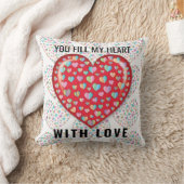 Elegant Editibale Einfaches Herzdesign Kissen (Decke)