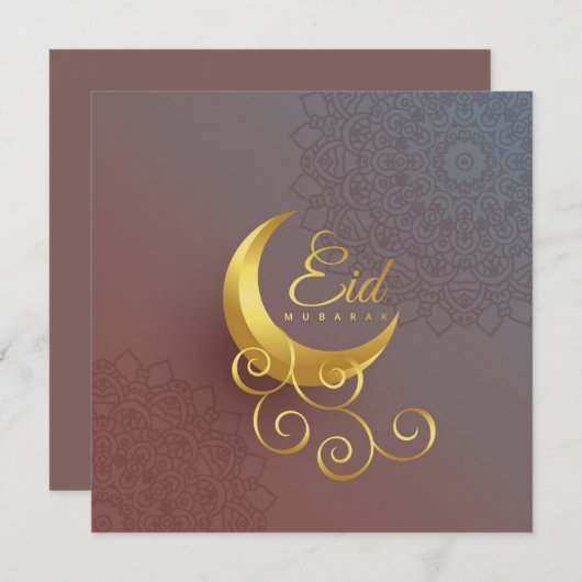Elegant Eid al-Fitr Crescent Moon (Vorne/Hinten)