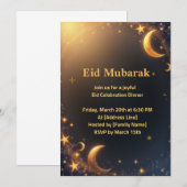 Elegant Eid Celebration Invitation Einladung (Vorne/Hinten)