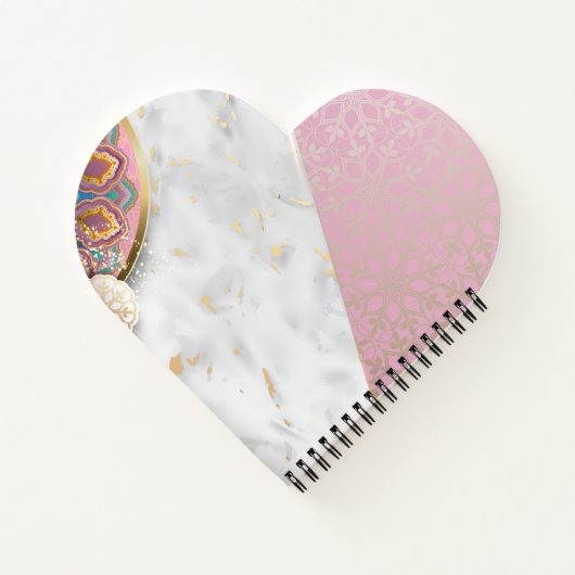 Elegant Eid Mubarak Arabische Kalligraphie Notizblock (Rückseite)