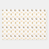 Elegant Eid Mubarak Calligrafy gold Geschenkpapier Set (Vorderseite 2)