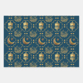 Elegant Eid Mubarak Calligrafy gold Geschenkpapier Set (Vorderseite)