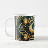 Elegant Eid Mubarak Design Kaffeetasse (Links)