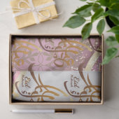 Elegant Eid Mubarak Gold in arabischer Kalligrafie Seidenpapier (Geschenk)