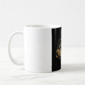 Elegant Eid Mubarak Gold Typografie Kaffeetasse (Links)