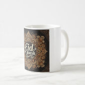 Elegant Eid Mubarak Islamic Geometric Design Kaffeetasse (VorderseiteRechts)