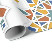 Elegant Eid Mubarak Kalligraphie farbenfroh Geschenkpapier (Rolleneckpunkt)