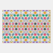 Elegant Eid Mubarak Kalligraphie farbenfroh Geschenkpapier Set (Vorderseite 3)