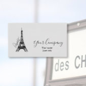 Elegant Eiffel Tower Visitenkarte