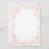 Elegant Eine kleine Schneeflocke ist unterwegs Einladung (Rückseite)