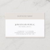 Elegant Einfach Beruflich Modernes Minimalistisch Visitenkarte (Vorderseite)