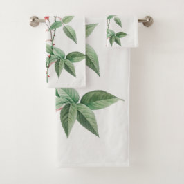 Elegant, einfach, blumenreich badhandtuch set