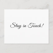 Elegant, einfach haben wir den Adresswechsel versc Begleitkarte (Rückseite)