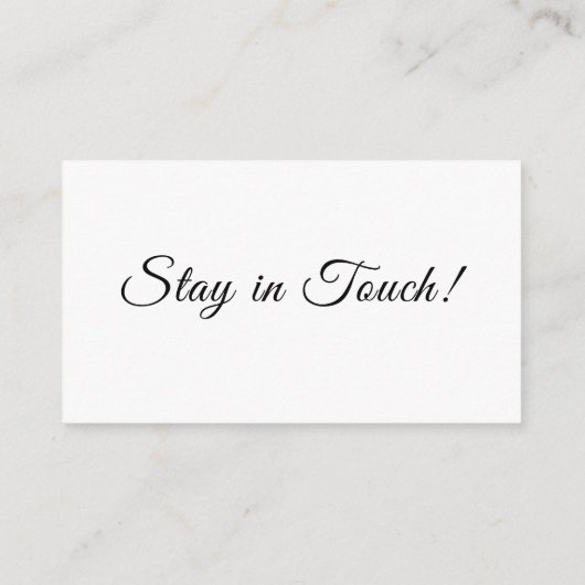 Elegant, einfach haben wir den Adresswechsel versc Begleitkarte (Rückseite)