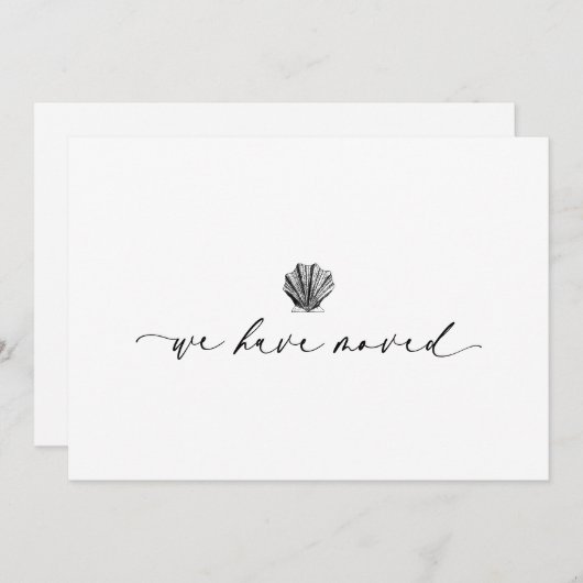 Elegant einfach haben wir handgeschriebenes Skript Dankeskarte (Vorne/Hinten)