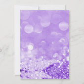 ELEGANT & EINFACH LAVENDER BOKEH GEBURTSTAG EINLADUNG (Rückseite)