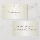 Elegant einfach, Minimalistisch, Conffeti Visitenkarte (Vorne/Hinten)