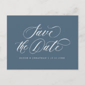 Elegant Einfach Minimalistisch modern Save the Dat Postkarte (Vorderseite)