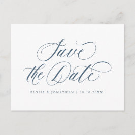 Elegant Einfach Minimalistisch modern Save the Dat Postkarte