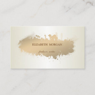 Elegant Einfach, Minimalistisch, Paint Stroke Visitenkarte