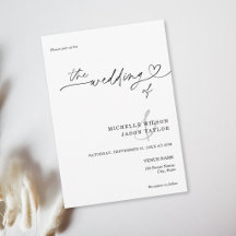 Elegant Einfach Minimalistisch Schwarz und Weiß