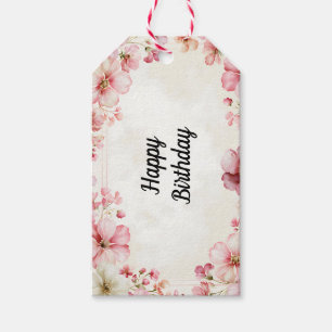 Elegant Einfach Modern Minimalistisch Blumig Trend Geschenkanhänger