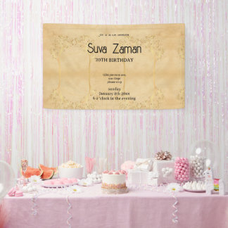 Elegant Einfach Niedlich Grauer 20. Geburtstag Banner