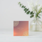 Elegant einfach, stilvoll Beruflich,Punkte Quadratische Visitenkarte (Stehend Vorderseite)