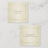 Elegant einfach, stilvoll und modern quadratische visitenkarte (Vorne/Hinten)