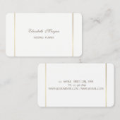 Elegant einfach, stilvoll und modern visitenkarte (Vorne/Hinten)