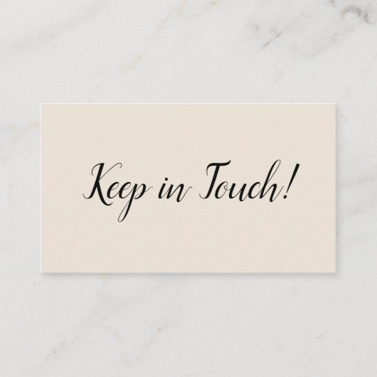 Elegant Einfache Änderung der Adresseneinwurfkarte Begleitkarte (Rückseite)