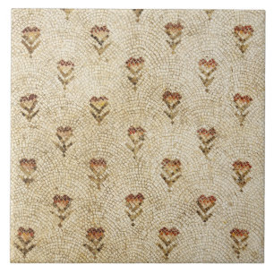 ELEGANT EINFACHE BYZANTINISCHE MOSAIKBLUMEN Antik Fliese