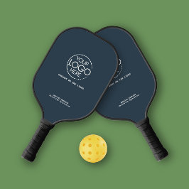 Elegant einfache Logo Navy Blue Personal Pickleball Schläger