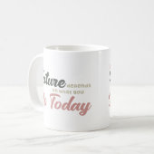 Elegant einfache Typografie Soft Earthy Bold Bold Kaffeetasse (Vorderseite Links)