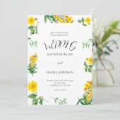 Elegant Einfache Wasserfarben Einladung (Stehend Vorderseite)